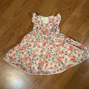 Floral Pink Kids Dress